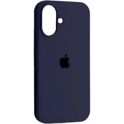 Накладка (з мікрофіброю) Silk Full Protective для iPhone 17- темно-синій