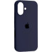 Накладка (з мікрофіброю) Silk Full Protective для iPhone 17- темно-синій