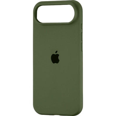 Накладка (з мікрофіброю) Silk Full Protective для iPhone 17 Air- оливковий