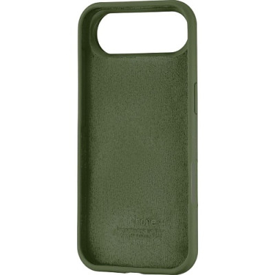 Накладка (з мікрофіброю) Silk Full Protective для iPhone 17 Air- оливковий