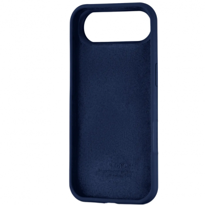 Накладка (з мікрофіброю) Silk Full Protective для iPhone 17 Air- темно-синій