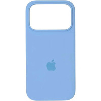 Накладка (з мікрофіброю) Silk Full Protective для iPhone 17 Pro- бузково блакитний