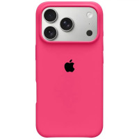 Накладка (з мікрофіброю) Silk Full Protective для iPhone 17 Pro- яскраво-рожевий