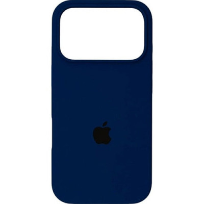 Накладка (з мікрофіброю) Silk Full Protective для iPhone 17 Pro- темно-синій