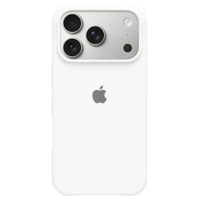 Накладка (з мікрофіброю) Silk Full Protective для iPhone 17 Pro Max- білий