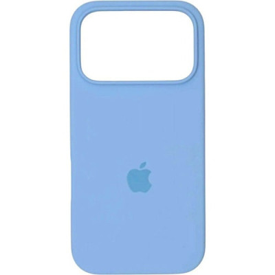 Накладка (з мікрофіброю) Silk Full Protective для iPhone 17 Pro Max- бузково блакитний