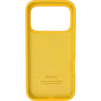 Накладка (з мікрофіброю) Silk Full Protective для iPhone 17 Pro Max- жовтий