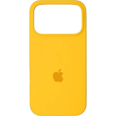 Накладка (з мікрофіброю) Silk Full Protective для iPhone 17 Pro Max- жовтий