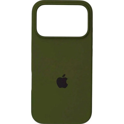 Накладка (з мікрофіброю) Silk Full Protective для iPhone 17 Pro Max- оливковий