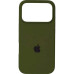 Накладка (з мікрофіброю) Silk Full Protective для iPhone 17 Pro Max- оливковий