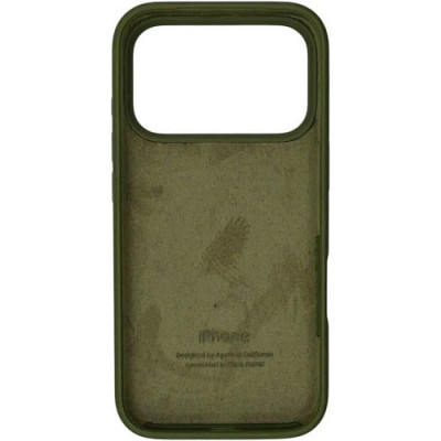 Накладка (з мікрофіброю) Silk Full Protective для iPhone 17 Pro Max- оливковий