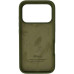 Накладка (з мікрофіброю) Silk Full Protective для iPhone 17 Pro Max- оливковий