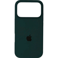 Накладка (з мікрофіброю) Silk Full Protective для iPhone 17 Pro Max- зелена трава