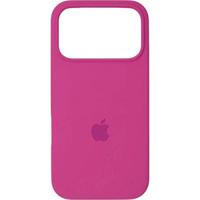 Накладка (з мікрофіброю) Silk Full Protective для iPhone 17 Pro Max- малиновий