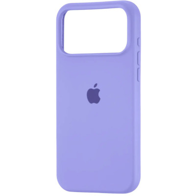 Накладка (з мікрофіброю) Silk Full Protective для iPhone 17 Pro Max- бузковий