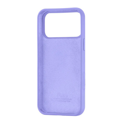 Накладка (з мікрофіброю) Silk Full Protective для iPhone 17 Pro Max- бузковий