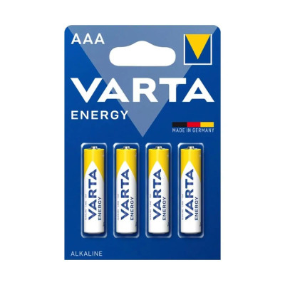 Батарейка LR03 (AAA) Varta Energy 4bl (ціна за 1шт) Батарейка LR03 (AAA) Varta Energy 4bl (ціна за 1шт)