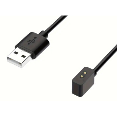 USB кабель для Smart Watch магнітний (2 pin/4.0 mm)- чорний USB кабель для Smart Watch магнітний (2 pin/4.0 mm)- чорний
