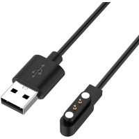 USB кабель для Smart Watch магнітний (2 pin/4.8 mm)- чорний USB кабель для Smart Watch магнітний (2 pin/4.8 mm)- чорний