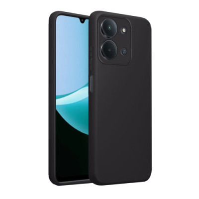 Накладка (з мікрофіброю) Soft Silk для Xiaomi Redmi 15C (UA/Europe 173mm)- чорний