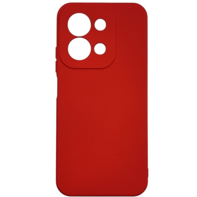 Накладка (з мікрофіброю) Soft Silk для Xiaomi Redmi 15C (UA/Europe 173mm)- червоний