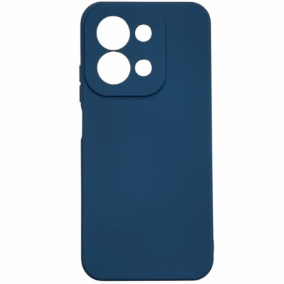 Накладка (з мікрофіброю) Soft Silk для Xiaomi Redmi 15C (UA/Europe 173mm)- темно-синій
