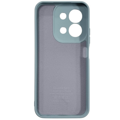 Накладка (з мікрофіброю) Soft Silk для Xiaomi Redmi 15C (UA/Europe 173mm)- блакитний