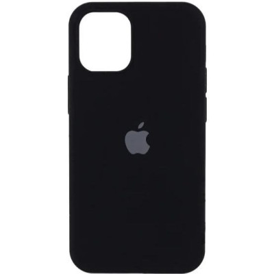 Накладка (з мікрофіброю) Silk Full Protective для iPhone 13 Pro- чорний