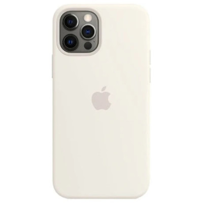 Накладка (з мікрофіброю) Silk Full Protective для iPhone 15 Pro Max- античний білий