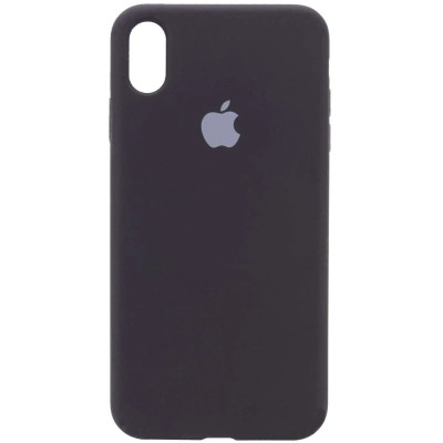 Накладка (з мікрофіброю) Silk Full Protective для iPhone X / XS- чорний