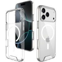 Накладка TPU Space Case with Magnetic для iPhone 17 Pro Max- прозорий Накладка TPU Space Case with Magnetic для iPhone 17 Pro Max- прозорий