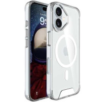 Накладка TPU Space Case with Magnetic для iPhone 17- прозорий Накладка TPU Space Case with Magnetic для iPhone 17- прозорий