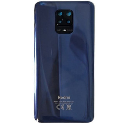 Задня кришка для Xiaomi Redmi Note 9 Pro (зі склом камери) Dark Blue