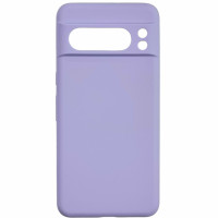 Накладка (з мікрофіброю) Silicone Cover Lakshmi Full Camera для Google Pixel 8 Pro- бузковий