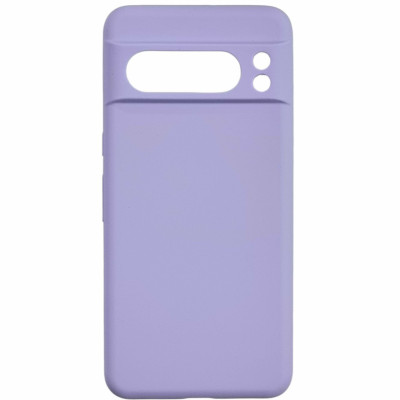Накладка (з мікрофіброю) Silicone Cover Lakshmi Full Camera для Google Pixel 8 Pro- бузковий