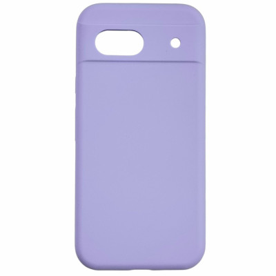 Накладка (з мікрофіброю) Silicone Cover Lakshmi Full Camera для Google Pixel 8a- бузковий