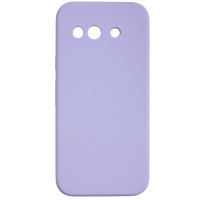 Накладка (з мікрофіброю) Silicone Cover Lakshmi Full Camera для Google Pixel 9a- бузковий
