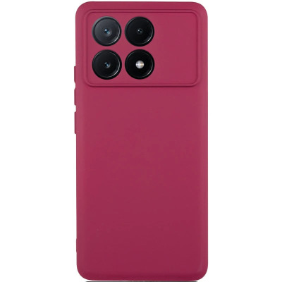 Накладка (з мікрофіброю) Silicone Cover Lakshmi Full Camera для Motorola Edge 60 / 60 Fusion- марсала