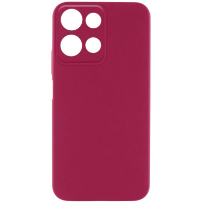 Накладка (з мікрофіброю) Silicone Cover Lakshmi Full Camera для Motorola Edge 60 Pro- марсала
