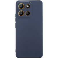 Накладка (з мікрофіброю) Silicone Cover Lakshmi Full Camera для Motorola Edge 60 Pro- темно-синій