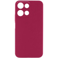 Накладка (з мікрофіброю) Silicone Cover Lakshmi Full Camera для Motorola Moto G15 / Moto G15 Power / Moto G17 / Moto G17 Power- марсала