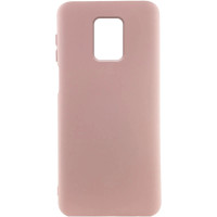 Накладка (з мікрофіброю) Silicone Cover Lakshmi для Xiaomi Redmi Note 9 Pro / Note 9s- рожевий пісок