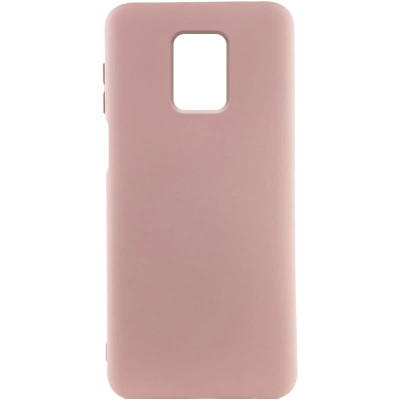 Накладка (з мікрофіброю) Silicone Cover Lakshmi для Xiaomi Redmi Note 9 Pro / Note 9s- рожевий пісок
