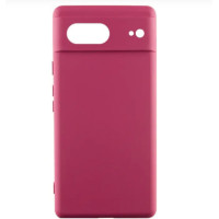 Накладка (з мікрофіброю) Silicone Cover Lakshmi Full Camera для Google Pixel 7 Pro- марсала