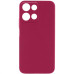 Накладка (з мікрофіброю) Silicone Cover Lakshmi Full Camera для Motorola Moto G35- марсала