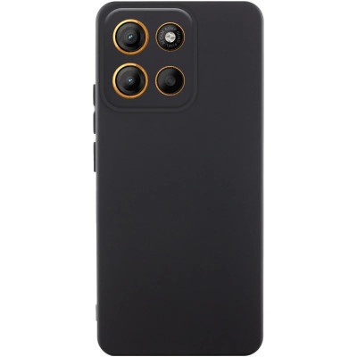 Накладка (з мікрофіброю) Silicone Cover Lakshmi Full Camera для Motorola Moto G35- чорний