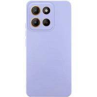 Накладка (з мікрофіброю) Silicone Cover Lakshmi Full Camera для Motorola Moto G56 5G- бузковий