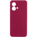 Накладка (з мікрофіброю) Silicone Cover Lakshmi Full Camera для Motorola Moto G84- марсала