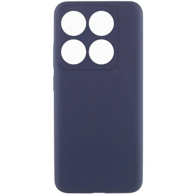 Накладка (з мікрофіброю) Silicone Cover Lakshmi Full Camera для Motorola Moto G86 5G / G86 Power- темно-синій