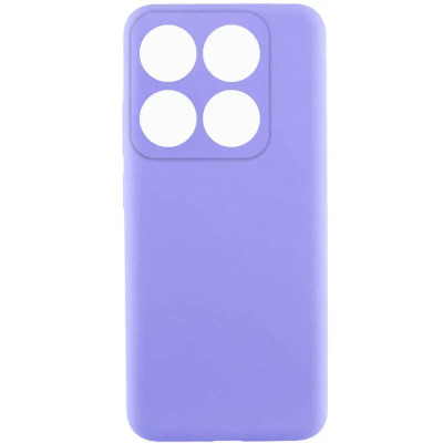 Накладка (з мікрофіброю) Silicone Cover Lakshmi Full Camera для Motorola Moto G86 5G / G86 Power- бузковий